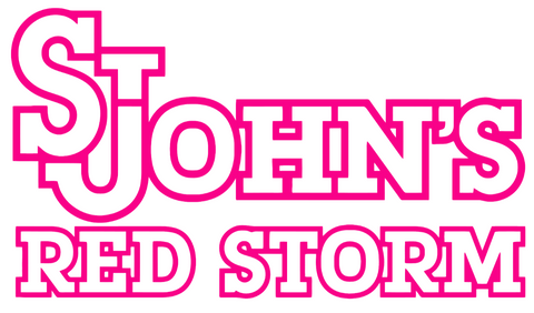 St Johns Red Storm Hot Pink Team Name Logo Premium DieCut Vinyl Decal PICK SIZE