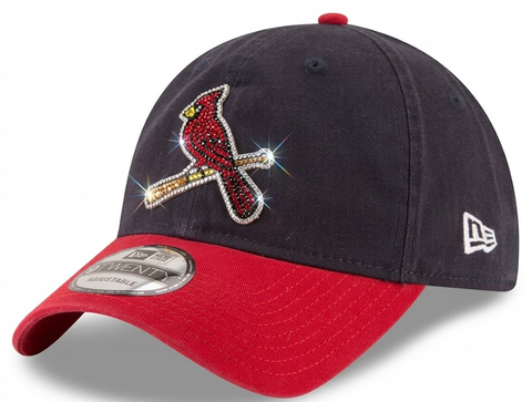 St Louis Cardinals Swarovski Crystal Bling Womens Alternate New Era Adjustable Hat
