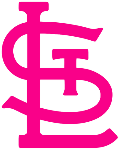 St Louis Cardinals Hot Pink Alternate STL Logo Premium DieCut Vinyl Decal PICK SIZE