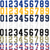 St Louis Blues Helmet Jersey Style Vinyl Number Decal Sheet Set of 50 #0-9 - Pick Color & Size