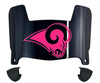 St Louis Rams Limited Edition Mini Football Helmet Visor Shield w/ Clips - PICK VISOR & LOGO COLOR