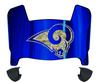 St Louis Rams Limited Edition Mini Football Helmet Visor Shield w/ Clips - PICK VISOR & LOGO COLOR