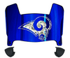 St Louis Rams Limited Edition Mini Football Helmet Visor Shield w/ Clips - PICK VISOR & LOGO COLOR