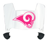 St Louis Rams Limited Edition Mini Football Helmet Visor Shield w/ Clips - PICK VISOR & LOGO COLOR