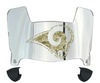 St Louis Rams Limited Edition Mini Football Helmet Visor Shield w/ Clips - PICK VISOR & LOGO COLOR