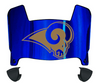 St Louis Rams Mini Football Helmet Visor Shield w/ Clips - PICK VISOR & LOGO COLOR