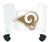 St Louis Rams Mini Football Helmet Visor Shield w/ Clips - PICK VISOR & LOGO COLOR