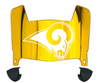 St Louis Rams Mini Football Helmet Visor Shield w/ Clips - PICK VISOR & LOGO COLOR