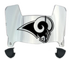 St Louis Rams Mini Football Helmet Visor Shield w/ Clips - PICK VISOR & LOGO COLOR