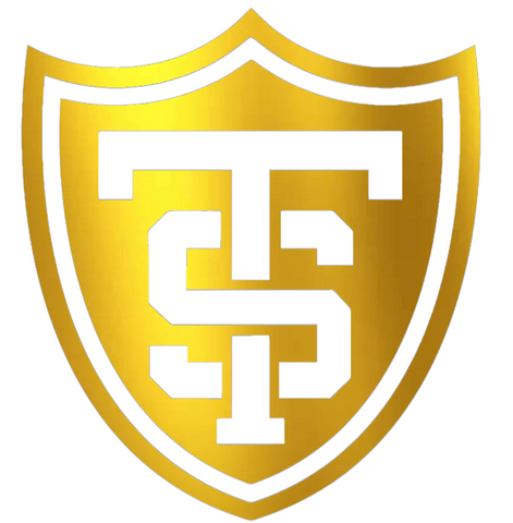 St Thomas Tommies GOLD CHROME MIRROR Team Logo Premium DieCut Vinyl Decal PICK SIZE