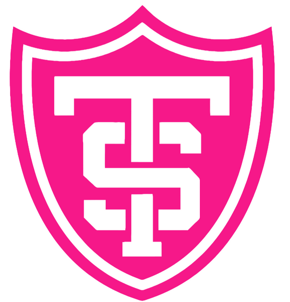 St Thomas Tommies Hot Pink Team Logo Premium DieCut Vinyl Decal PICK SIZE