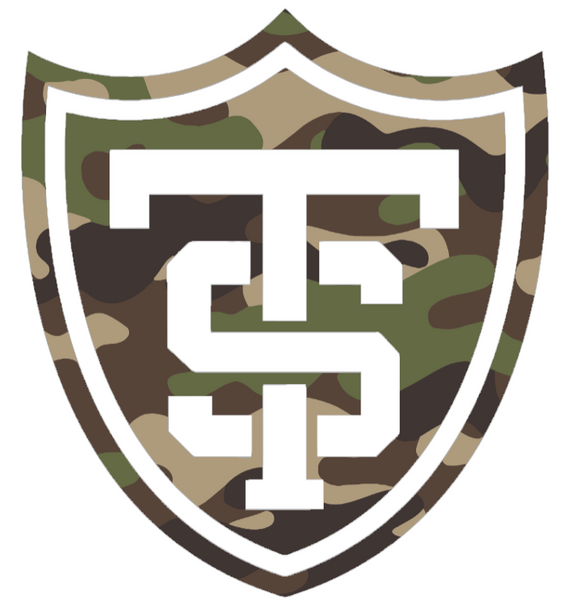 St Thomas Tommies Woodland Camo Camouflage Team Logo Premium DieCut Vinyl Decal PICK SIZE
