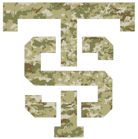 St Thomas Tommies ST Logo Salute to Service Camouflage Camo Vinyl Decal PICK SIZE
