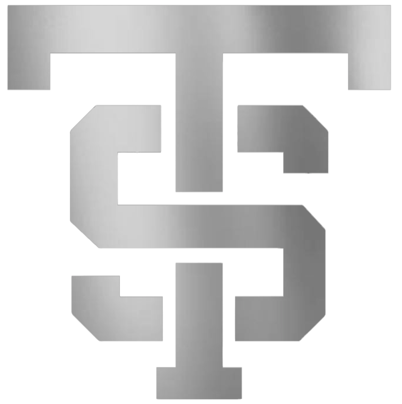 St Thomas Tommies SILVER CHROME MIRROR ST Logo Premium DieCut Vinyl Decal PICK SIZE
