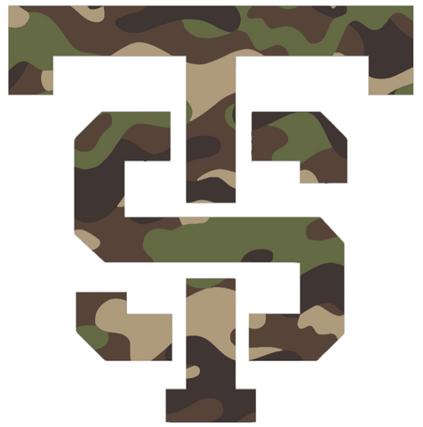 St Thomas Tommies Woodland Camo Camouflage ST Logo Premium DieCut Vinyl Decal PICK SIZE