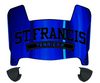 St Francis Terriers Mini Football Helmet Visor Shield w/ Clips - PICK VISOR & LOGO COLOR