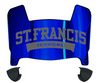 St Francis Terriers Mini Football Helmet Visor Shield w/ Clips - PICK VISOR & LOGO COLOR