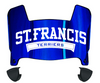 St Francis Terriers Mini Football Helmet Visor Shield w/ Clips - PICK VISOR & LOGO COLOR
