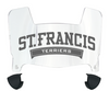 St Francis Terriers Mini Football Helmet Visor Shield w/ Clips - PICK VISOR & LOGO COLOR