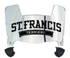 St Francis Terriers Mini Football Helmet Visor Shield w/ Clips - PICK VISOR & LOGO COLOR