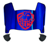 St Francis Terriers Mini Football Helmet Visor Shield w/ Clips - PICK VISOR & LOGO COLOR