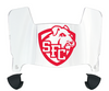 St Francis Terriers Mini Football Helmet Visor Shield w/ Clips - PICK VISOR & LOGO COLOR
