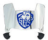St Francis Terriers Mini Football Helmet Visor Shield w/ Clips - PICK VISOR & LOGO COLOR