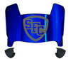 St Francis Terriers Mini Football Helmet Visor Shield w/ Clips - PICK VISOR & LOGO COLOR