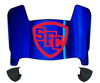 St Francis Terriers Mini Football Helmet Visor Shield w/ Clips - PICK VISOR & LOGO COLOR