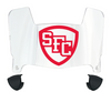 St Francis Terriers Mini Football Helmet Visor Shield w/ Clips - PICK VISOR & LOGO COLOR