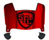 St Francis Terriers Mini Football Helmet Visor Shield w/ Clips - PICK VISOR & LOGO COLOR