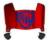 St Francis Terriers Mini Football Helmet Visor Shield w/ Clips - PICK VISOR & LOGO COLOR