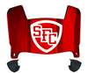 St Francis Terriers Mini Football Helmet Visor Shield w/ Clips - PICK VISOR & LOGO COLOR