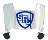 St Francis Terriers Mini Football Helmet Visor Shield w/ Clips - PICK VISOR & LOGO COLOR
