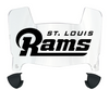 St Louis Rams Mini Football Helmet Visor Shield w/ Clips - PICK VISOR & LOGO COLOR