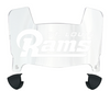 St Louis Rams Mini Football Helmet Visor Shield w/ Clips - PICK VISOR & LOGO COLOR