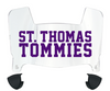 St Thomas Tommies Mini Football Helmet Visor Shield w/ Clips - PICK VISOR & LOGO COLOR