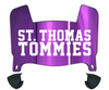 St Thomas Tommies Mini Football Helmet Visor Shield w/ Clips - PICK VISOR & LOGO COLOR