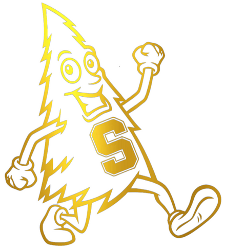 Stanford Cardinal GOLD CHROME MIRROR Tree Mascot Logo Premium DieCut Vinyl Decal PICK SIZE