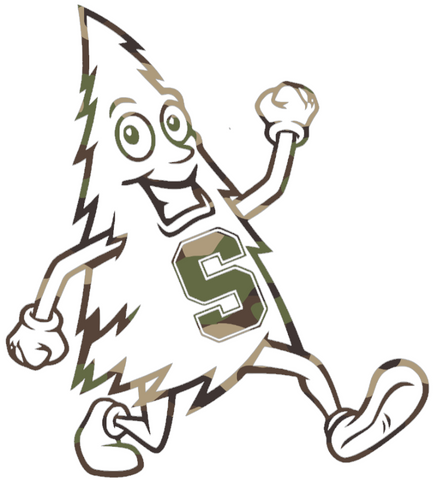 Stanford Cardinal Woodland Camo Camouflage Tree Mascot Logo Premium DieCut Vinyl Decal PICK SIZE