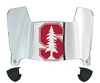 Stanford Cardinal Mini Football Helmet Visor Shield w/ Clips - PICK VISOR & LOGO COLOR