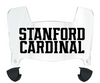 Stanford Cardinal Mini Football Helmet Visor Shield w/ Clips - PICK VISOR & LOGO COLOR
