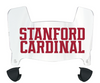 Stanford Cardinal Mini Football Helmet Visor Shield w/ Clips - PICK VISOR & LOGO COLOR