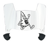 Stanford Cardinal Mini Football Helmet Visor Shield w/ Clips - PICK VISOR & LOGO COLOR