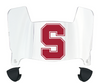 Stanford Cardinal Mini Football Helmet Visor Shield w/ Clips - PICK VISOR & LOGO COLOR