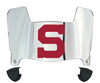 Stanford Cardinal Mini Football Helmet Visor Shield w/ Clips - PICK VISOR & LOGO COLOR