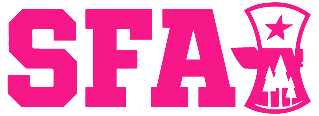 Stephen F Austin Hot Pink Alternate Logo Premium DieCut Vinyl Decal PICK SIZE