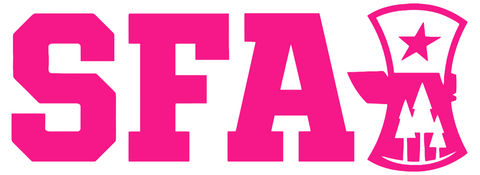 Stephen F Austin Hot Pink Alternate Logo Premium DieCut Vinyl Decal PICK SIZE