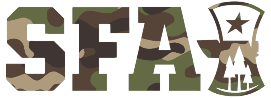 Stephen F Austin Woodland Camo Camouflage Alternate Logo Premium DieCut Vinyl Decal PICK SIZE