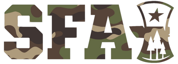 Stephen F Austin Woodland Camo Camouflage Alternate Logo Premium DieCut Vinyl Decal PICK SIZE